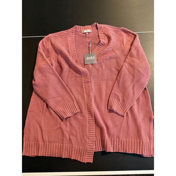 MARLED Reunited Clothing Cardigan NWT Plus Size 3X | Open-Front Ribbed Knit - Picture 2 of 11